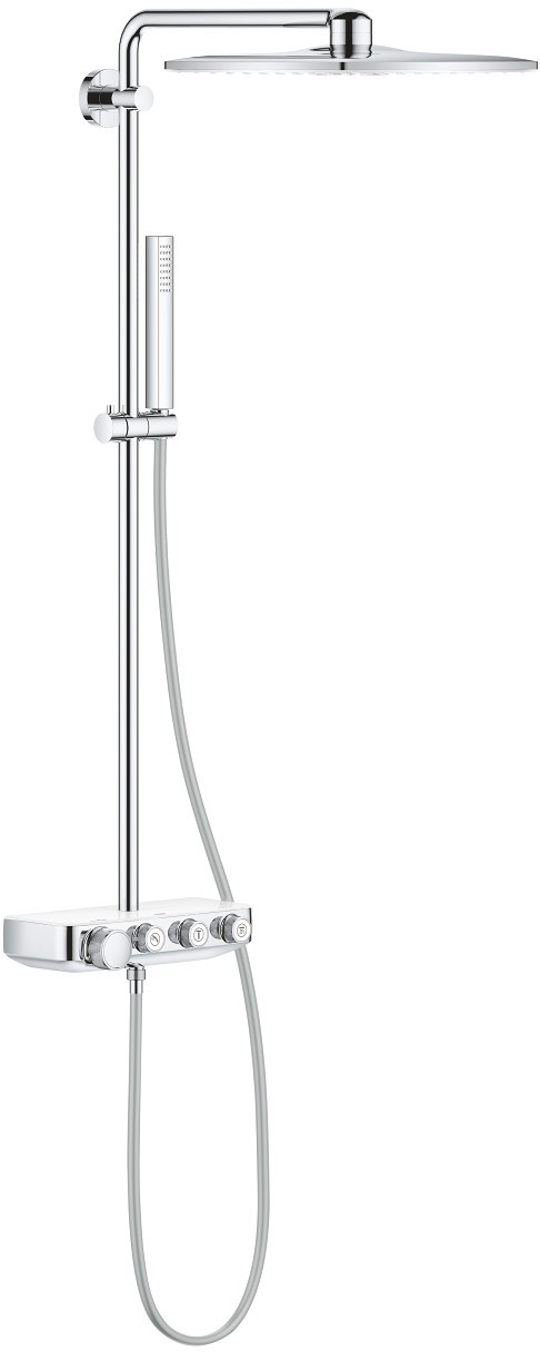 Coloana de dus Grohe Euphoria SmartControl System 310 Cube Duo cu baterie termostatata  moon white
