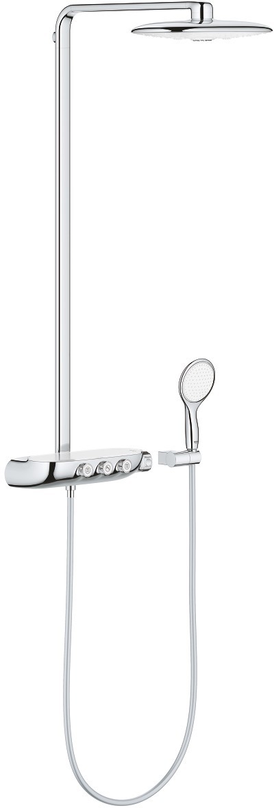 Coloana de dus Grohe Rainshower System SmartControl Duo 360 cu baterie termostatata  moon white