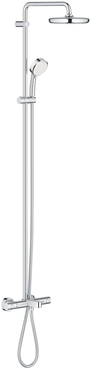 Coloana de dus Grohe Tempesta Cosmopolitan System 210 cu baterie cada termostatata  crom