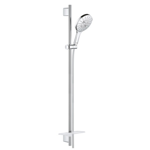 Set de dus Grohe Rainshower SmartActive 150 cu para de dus 3 jeturi  furtun 175cm  bara de dus 80cm si savoniera  crom
