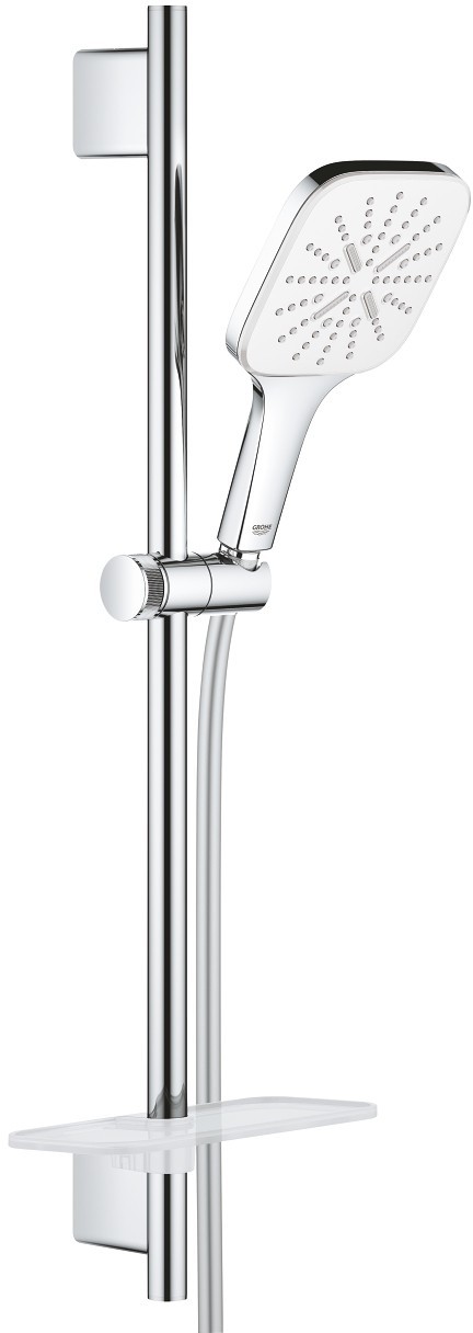 Set de dus Grohe Vitalio SmartActive 130 Cube para de dus 3 jeturi  furtun 175cm  bara de dus 60cm  savoniera  crom