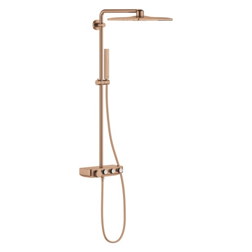 Coloana de dus Grohe Euphoria SmartControl System 310 Cube Duo cu baterie termostatata  brushed warm sunset
