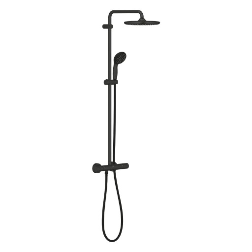 Coloana de dus Grohe Vitalio Start System 250 cu baterie termostatata  9.5 l/min  matt black