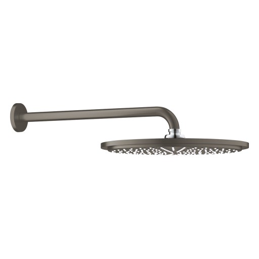 Palarie de dus Grohe RainShower Cosmopolitan 310 38cm si brat de dus 38cm de perete  brushed hard graphite