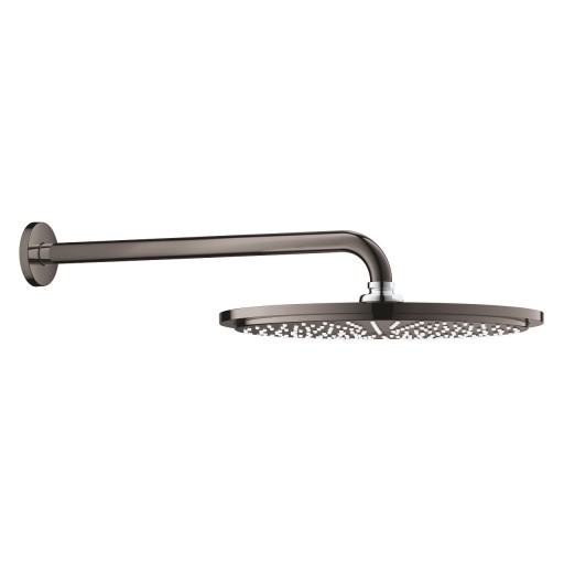Palarie de dus Grohe RainShower Cosmopolitan 310 38cm si brat de dus 38cm de perete  hard graphite