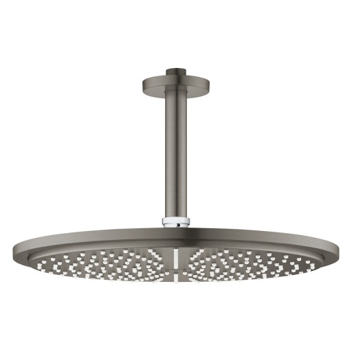 Palarie de dus Grohe RainShower Cosmopolitan 310 si brat de dus 142mm de tavan  brushed hard graphite