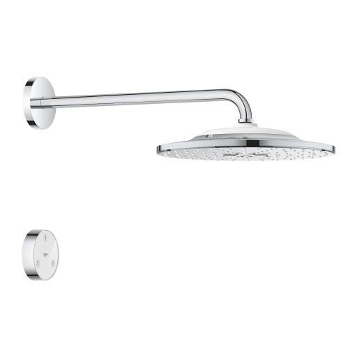 Palarie de dus Grohe Rainshower SmartConnect 310 cu 2 jeturi si brat de dus 422mm de perete  crom