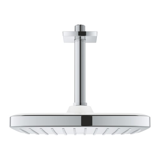 Palarie de dus Grohe Tempesta 250 Cube 1 jet cu brat de dus 142mm de tavan  9.5 l/min  crom-alb
