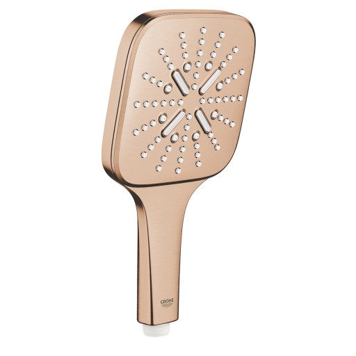 Para de dus Grohe RainShower SmartActive 130 Cube cu 3 jeturi  9.5 l/min  brushed warm sunset