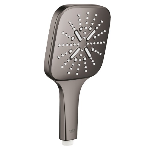 Para de dus Grohe RainShower SmartActive 130 Cube cu 3 jeturi  9.5 l/min  hard graphite