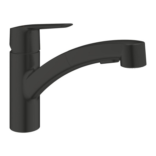 Baterie bucatarie Grohe Start cu dus extractibil dual spray  matt black