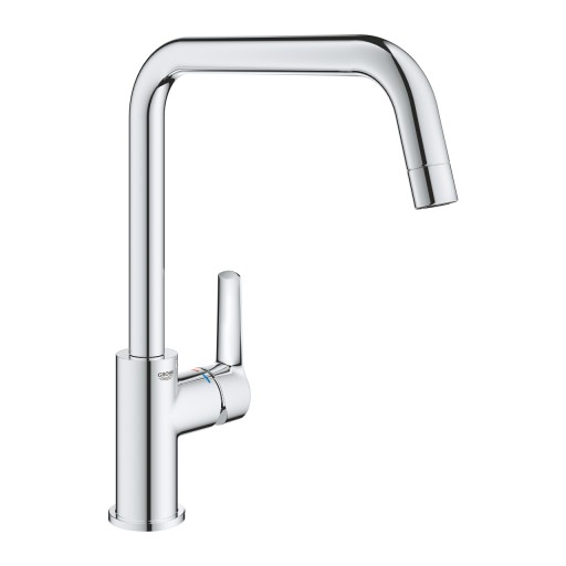 Baterie bucatarie Grohe Start cu pipa U  crom