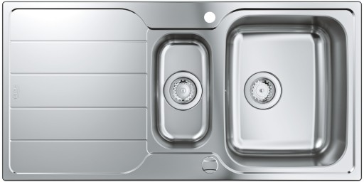 Chiuveta bucatarie Grohe K500 60 -S cu doua cuve inegale  1000x500mm  inox satinat