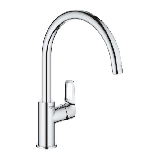 Baterie bucatarie Grohe BauLoop cu pipa C  crom