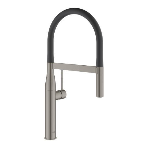 Baterie bucatarie Grohe Essence cu pipa flexibila ProfiSpray  brushed hard graphite