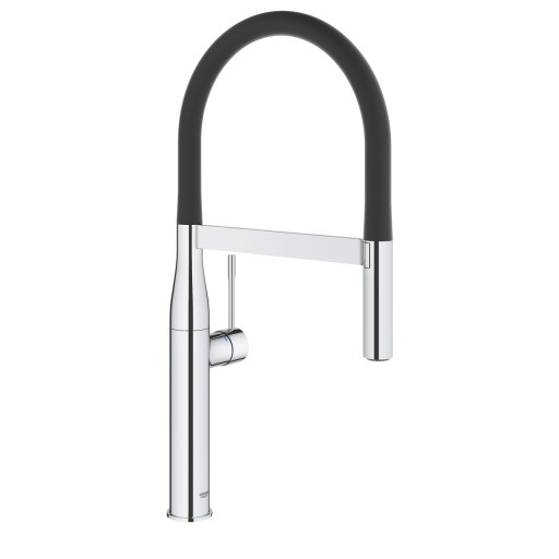 Baterie bucatarie Grohe Essence cu pipa flexibila ProfiSpray  crom