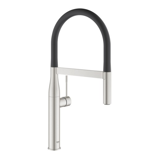 Baterie bucatarie Grohe Essence cu pipa flexibila ProfiSpray  supersteel