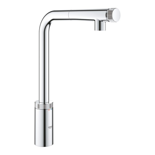 Baterie bucatarie Grohe Minta SmartControl cu dus extractibil  pipa L  crom