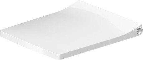 Capac wc Duravit Viu Compact cu inchidere lenta  alb