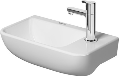 Lavoar asimetric Duravit ME by Starck 40x22cm  fara preaplin  orientare stanga