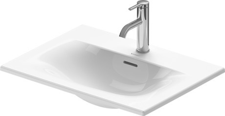 Lavoar Duravit Viu 60x45cm  montare pe mobilier  WonderGliss  alb