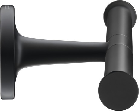 Suport dublu hartie igienica Duravit Starck T  negru mat