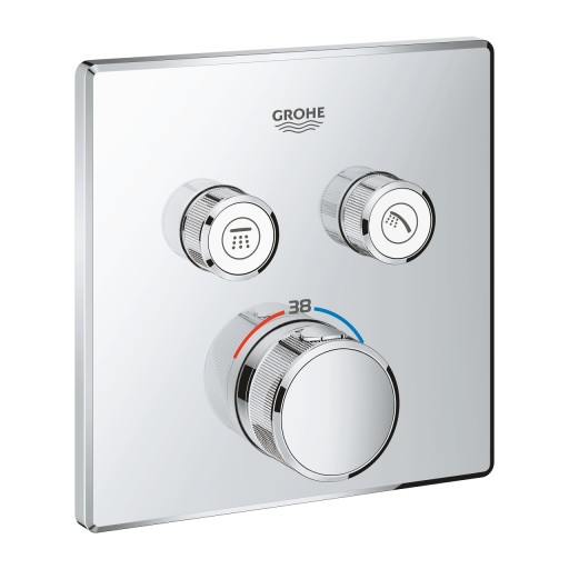 Baterie cada - dus termostatata Grohe Grohtherm SmartControl  montaj incastrat  necesita corp ingropat  crom