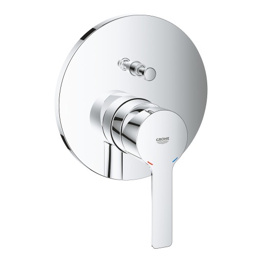 Baterie cada - dus Grohe Lineare cu montaj incastrat  necesita corp ingropat  crom