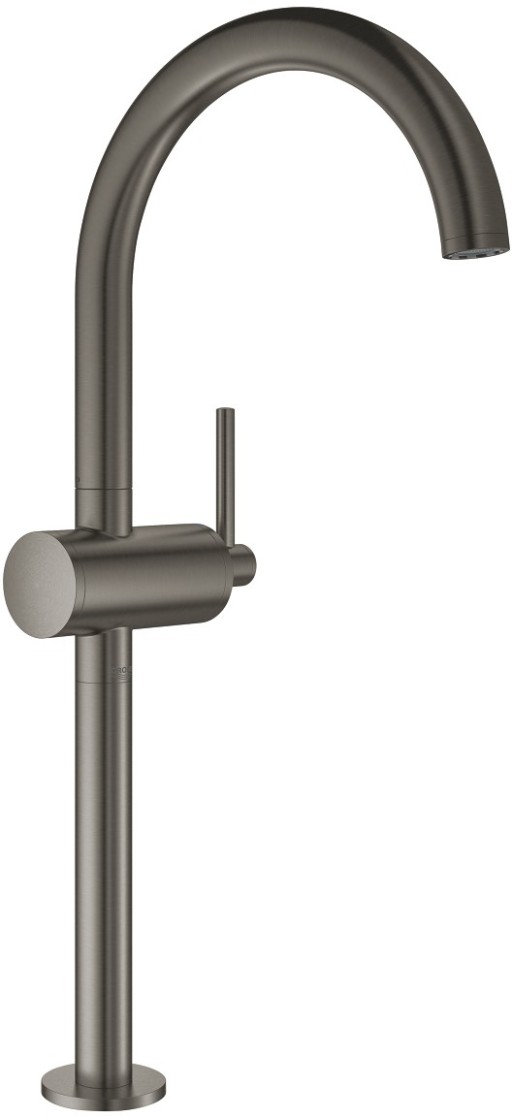 Baterie lavoar Grohe Atrio XL  pentru lavoare tip bol  ventil click-clack  brushed hard graphite
