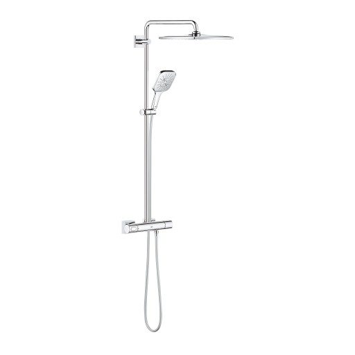 Coloana de dus Grohe Rainshower SmartActive 310 Cube cu baterie termostatata  111cm  crom