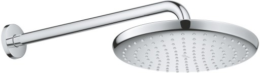 Palarie de dus Grohe Tempesta 250 cu brat de dus 380mm de perete  crom