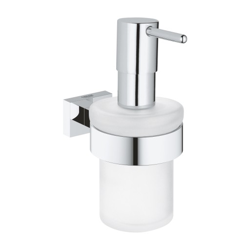 Dozator sapun lichid cu suport de perete Grohe Essentials Cube  crom