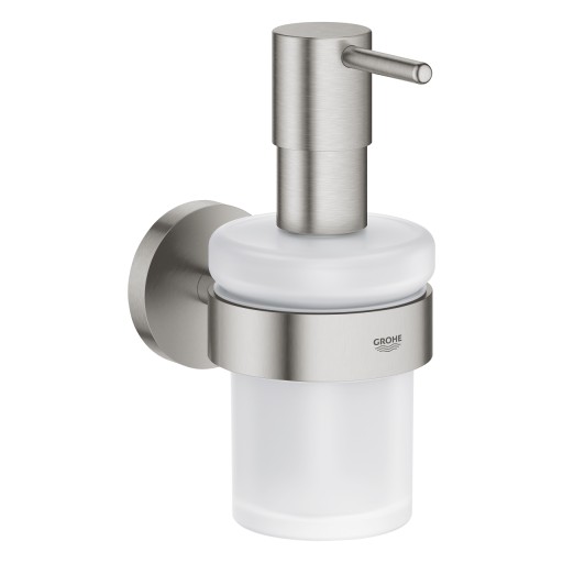 Dozator sapun lichid cu suport de perete Grohe Essentials  supersteel