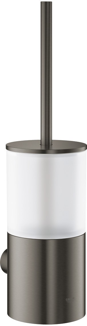 Perie wc cu suport de perete Grohe Atrio  brushed hard graphite