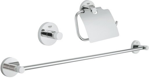 Set 3 accesorii baie Grohe Essentials Guest 3-in-1  crom