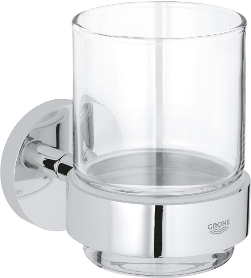 Pahar cu suport de perete Grohe Essentials  crom