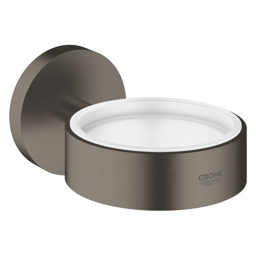 Suport de perete pentru pahar Grohe Essentials  brushed hard graphite