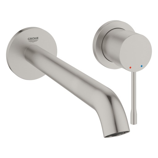 Baterie lavoar Grohe Essence L din 2 elemente  de perete  necesita corp incastrat  supersteel