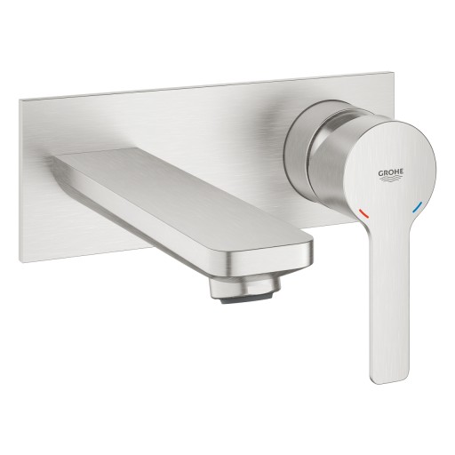 Baterie lavoar Grohe Lineare de perete  montaj incastrat  necesita corp ingropat  supersteel