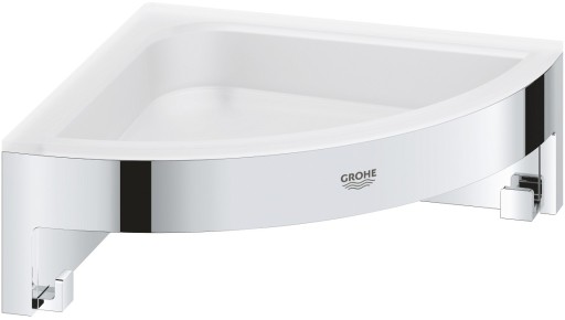 Etajera de dus de colt Grohe Start Cube  crom