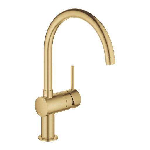 Baterie bucatarie Grohe Minta cu pipa C  brushed cool sunrise