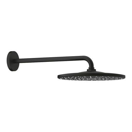 Palarie de dus Grohe RainShower Cosmopolitan 310 si brat de dus 42cm de perete  phantom black