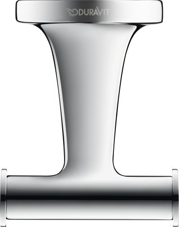 Cuier dublu Duravit Starck T  crom