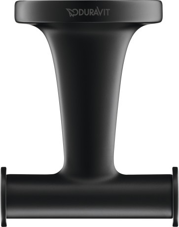 Cuier dublu Duravit Starck T  negru mat