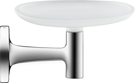 Savoniera cu suport de perete Duravit Starck T  sticla mata  crom