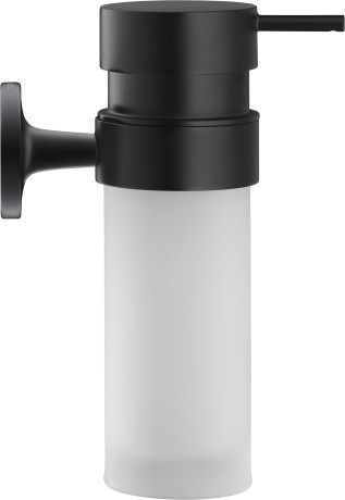 Dispenser sapun lichid Duravit Starck T  sticla mata  negru mat