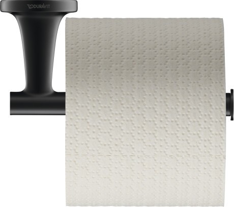 Suport hartie igienica Duravit Starck T  negru mat