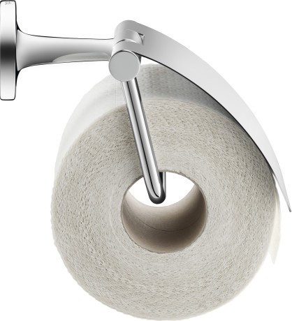 Suport hartie igienica Duravit Starck T cu aparatoare  crom