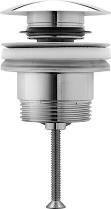 Ventil push-open Duravit pentru lavoare cu preaplin  inox periat