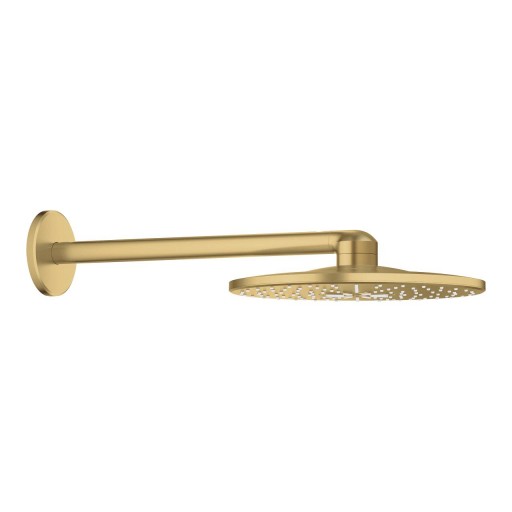 Palarie de dus Grohe RainShower SmartActive 310  2 tipuri de jet  cu brat de dus 43cm de perete  brushed cool sunrise